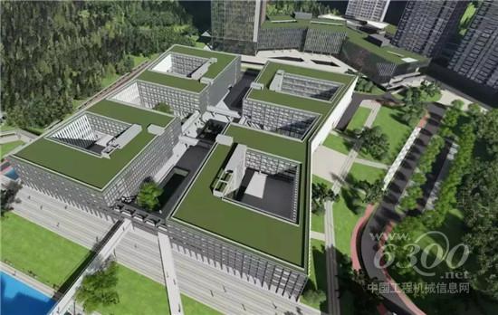 实拍深圳大学新校区建设，三一装备阵列气势十